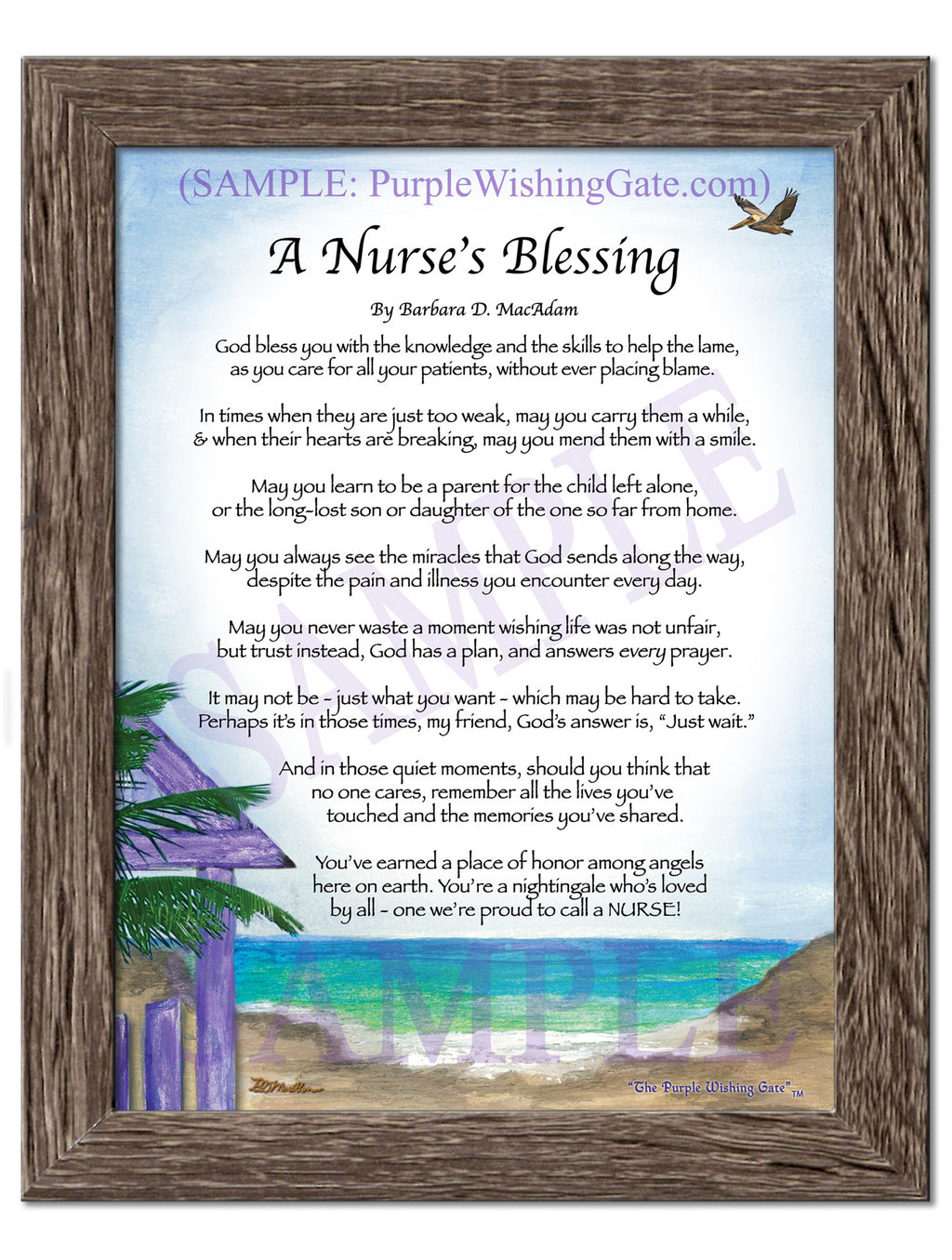 A Nurse's Blessing - Nurse's Gift - PurpleWishingGate.com