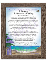 A Nurse's Retirement Blessing - Retirement Gift - PurpleWishingGate.com