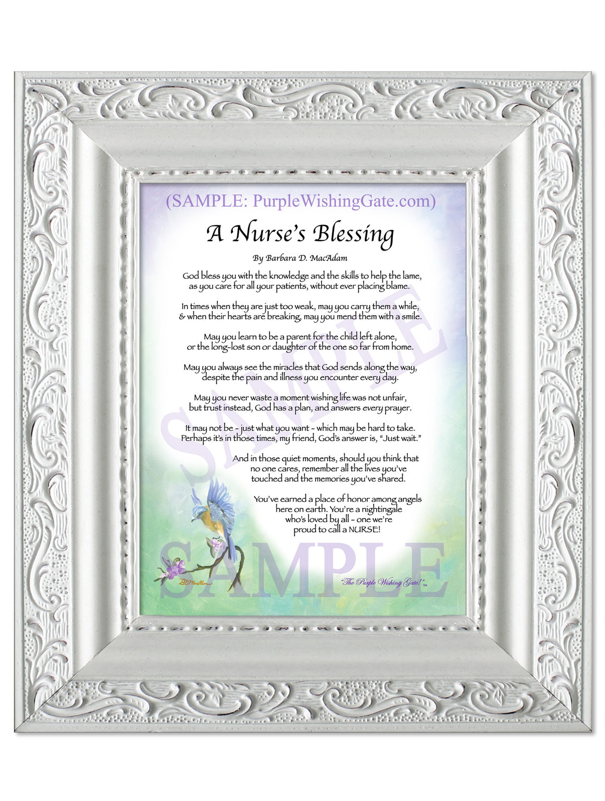 A Nurse's Blessing - Nurse's Gift - PurpleWishingGate.com