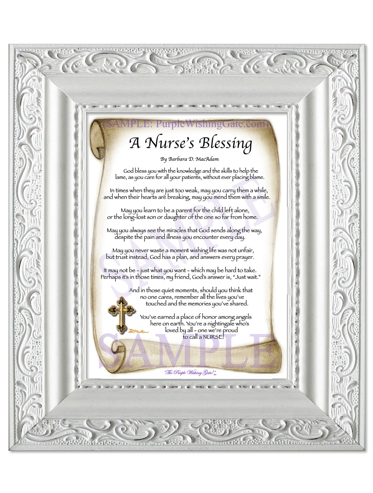 A Nurse's Blessing - Nurse's Gift - PurpleWishingGate.com