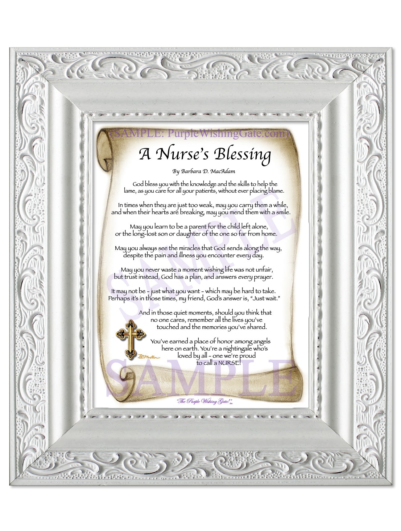 A Nurse's Blessing - Nurse's Gift - PurpleWishingGate.com