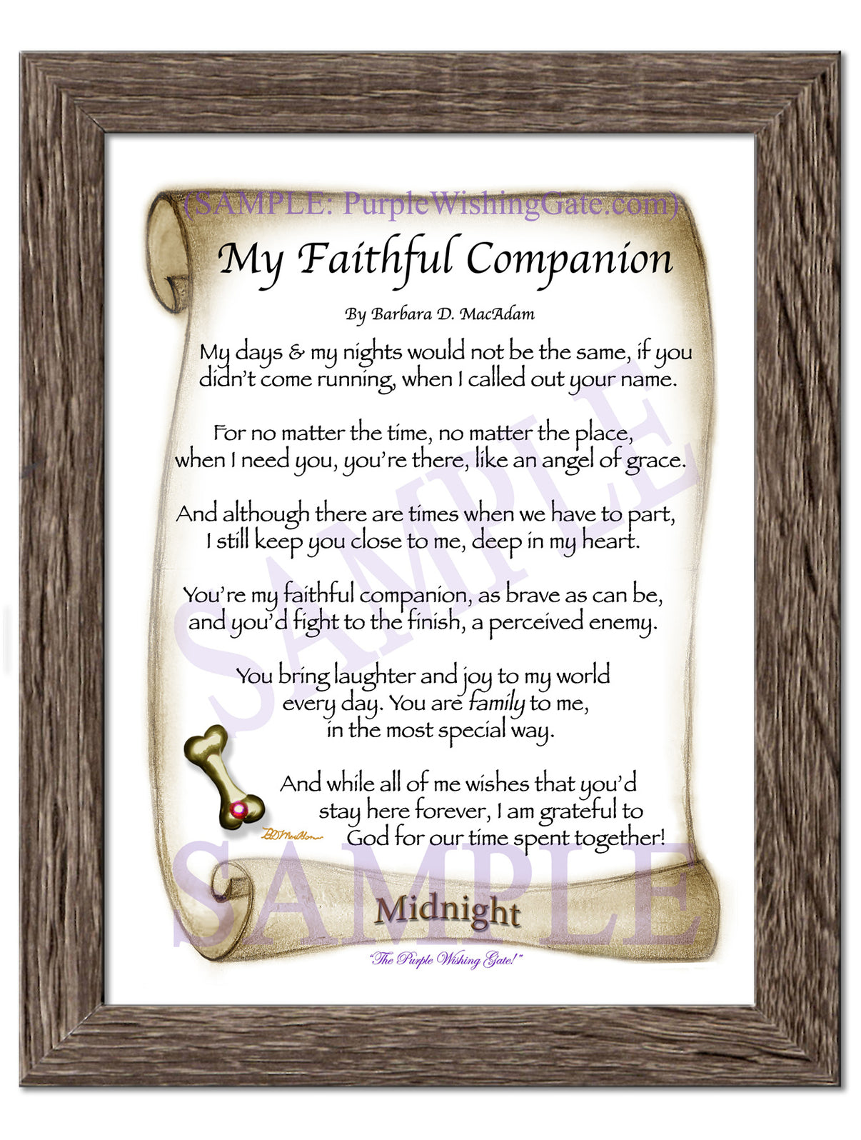 My Faithful Companion - Pet Blessing - PurpleWishingGate.com