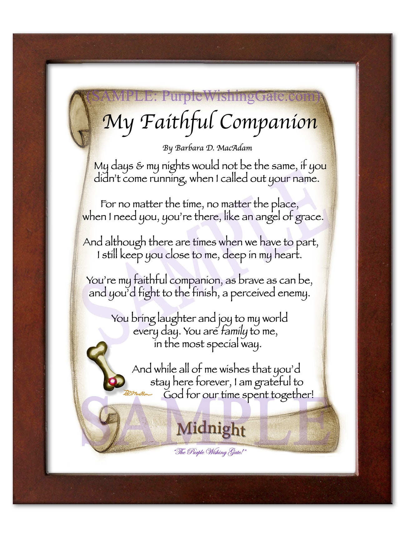 My Faithful Companion - Pet Blessing - PurpleWishingGate.com