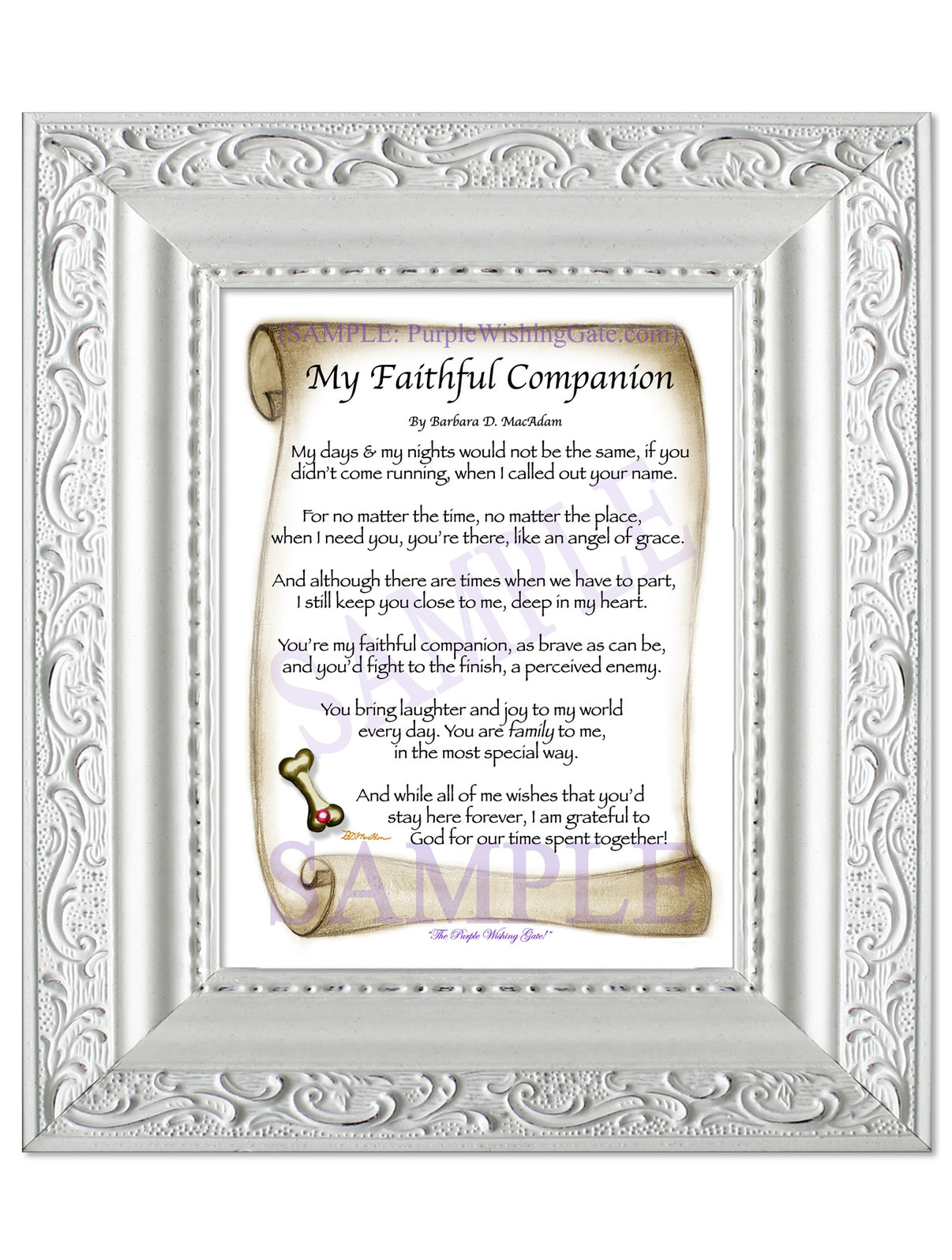 My Faithful Companion - Pet Blessing - PurpleWishingGate.com