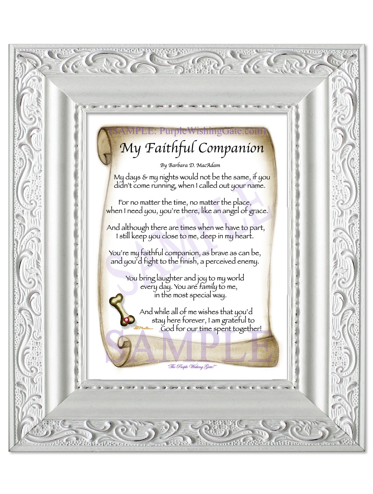 My Faithful Companion - Pet Blessing - PurpleWishingGate.com