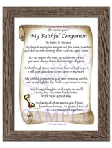 In memory of... My Faithful Companion - Pet Blessing - PurpleWishingGate.com