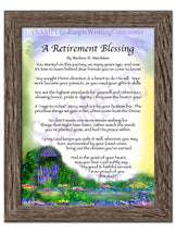 A Retirement Blessing - Retirement Gift - PurpleWishingGate.com