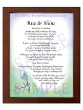 Rise and Shine - Encouragement Gift - PurpleWishingGate.com