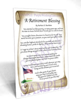 A Retirement Blessing - Retirement Gift - PurpleWishingGate.com