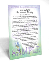 A Teacher's Retirement Blessing - Retirement Gift - PurpleWishingGate.com