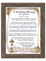 A Birthday Blessing! for my Sister - Birthday Gift - PurpleWishingGate.com