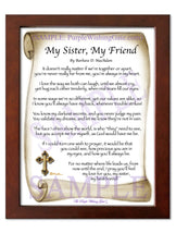 My Sister, My Friend - Sister-Women Gift - PurpleWishingGate.com