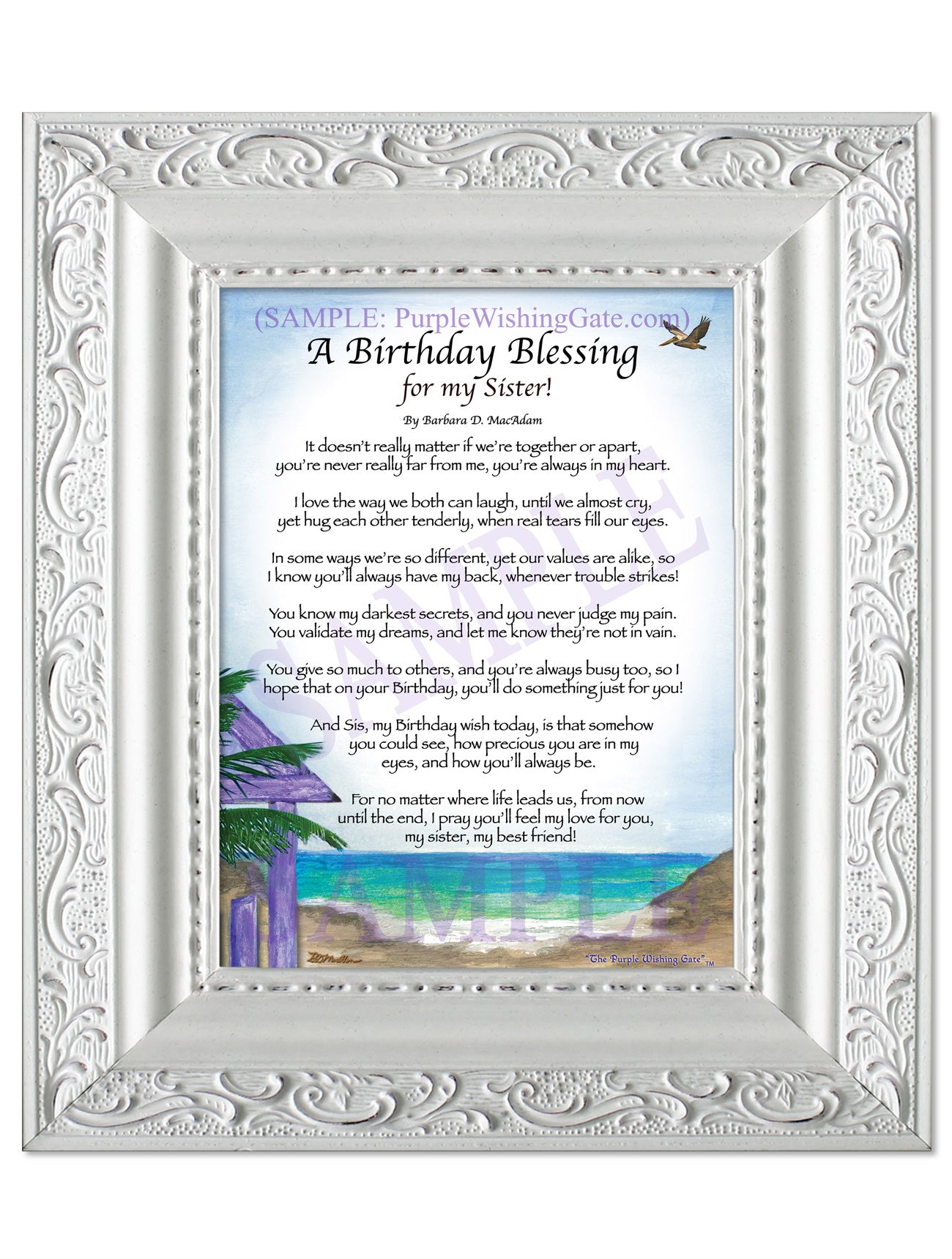 A Birthday Blessing! for my Sister - Birthday Gift - PurpleWishingGate.com