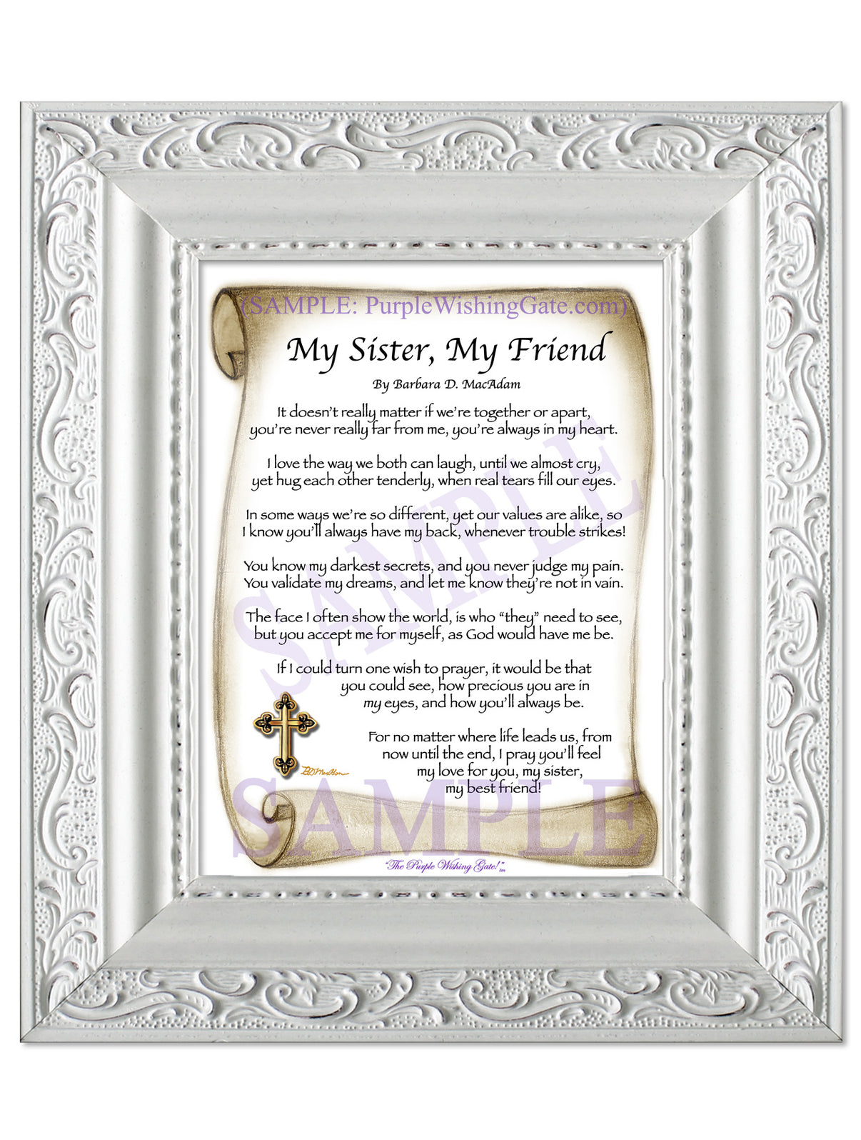 My Sister, My Friend - Sister-Women Gift - PurpleWishingGate.com
