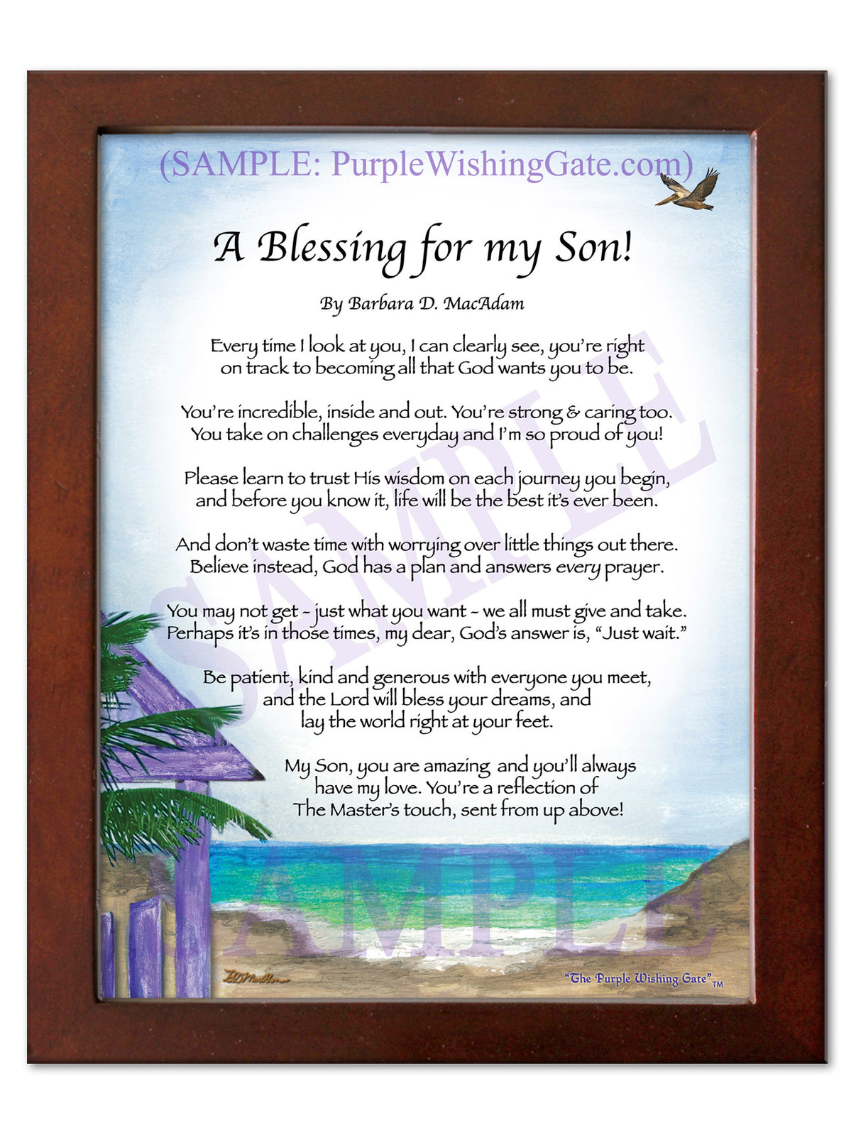 A Blessing for my Son! (child-adult) - Gifts for Son - PurpleWishingGate.com
