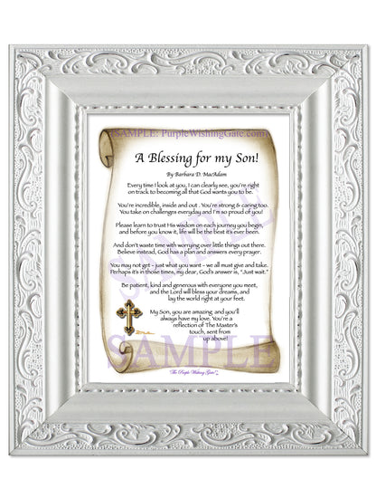 A Blessing for my Son! (child-adult) - Gifts for Son - PurpleWishingGate.com