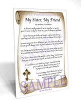 My Sister, My Friend - Sister-Women Gift - PurpleWishingGate.com