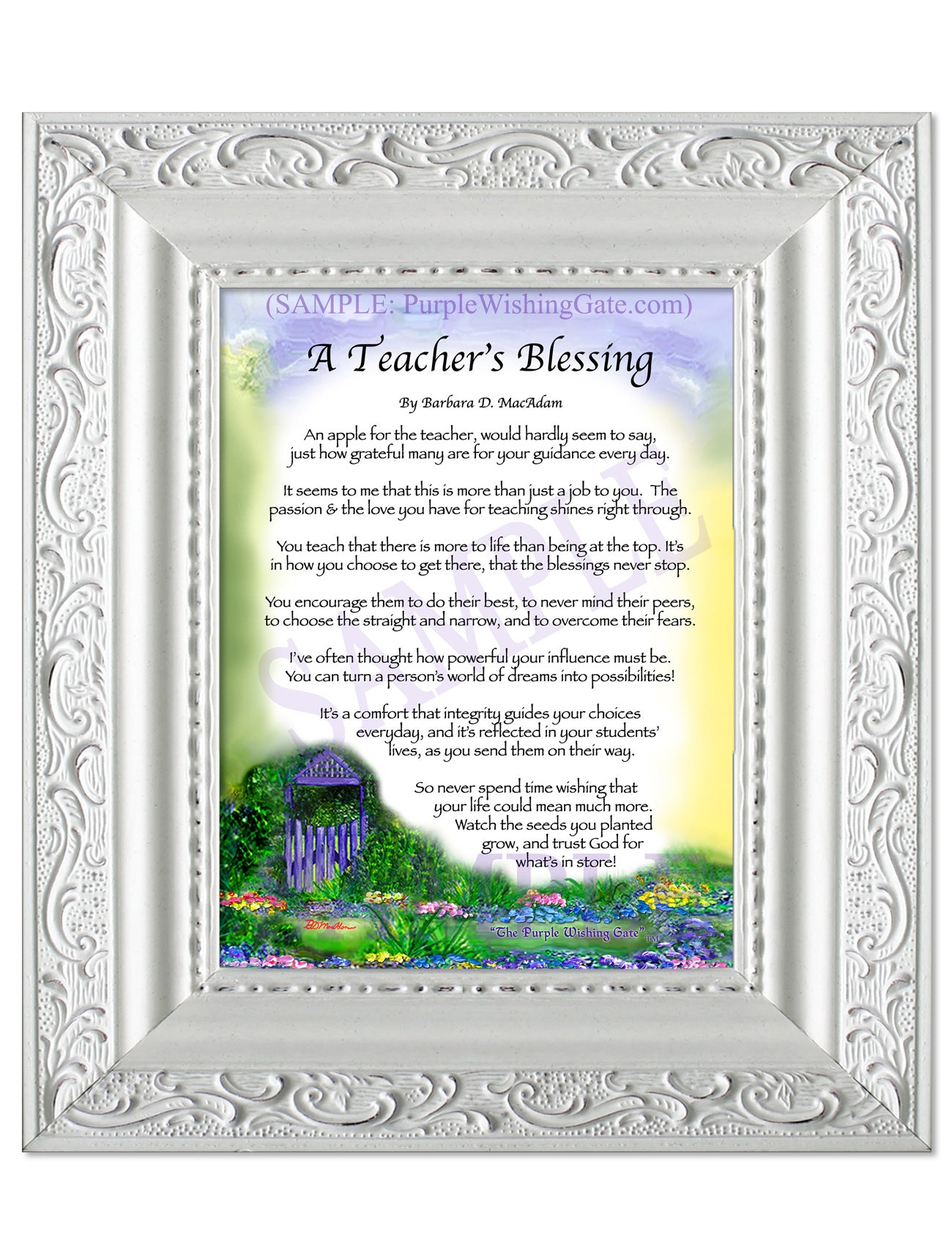 A Teacher's Blessing - Teacher's Gift - PurpleWishingGate.com