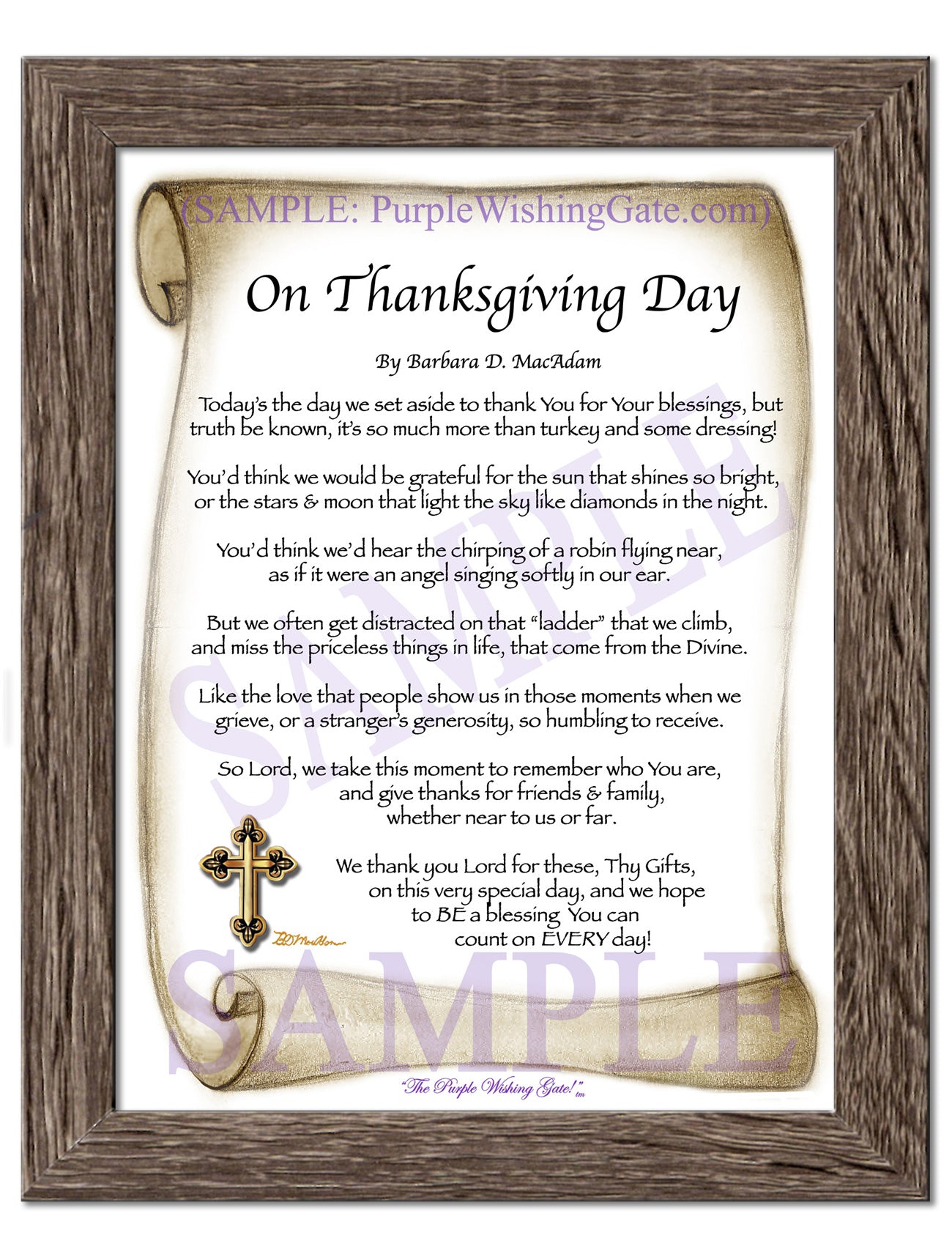 On Thanksgiving Day - Thanksgiving Gift - PurpleWishingGate.com