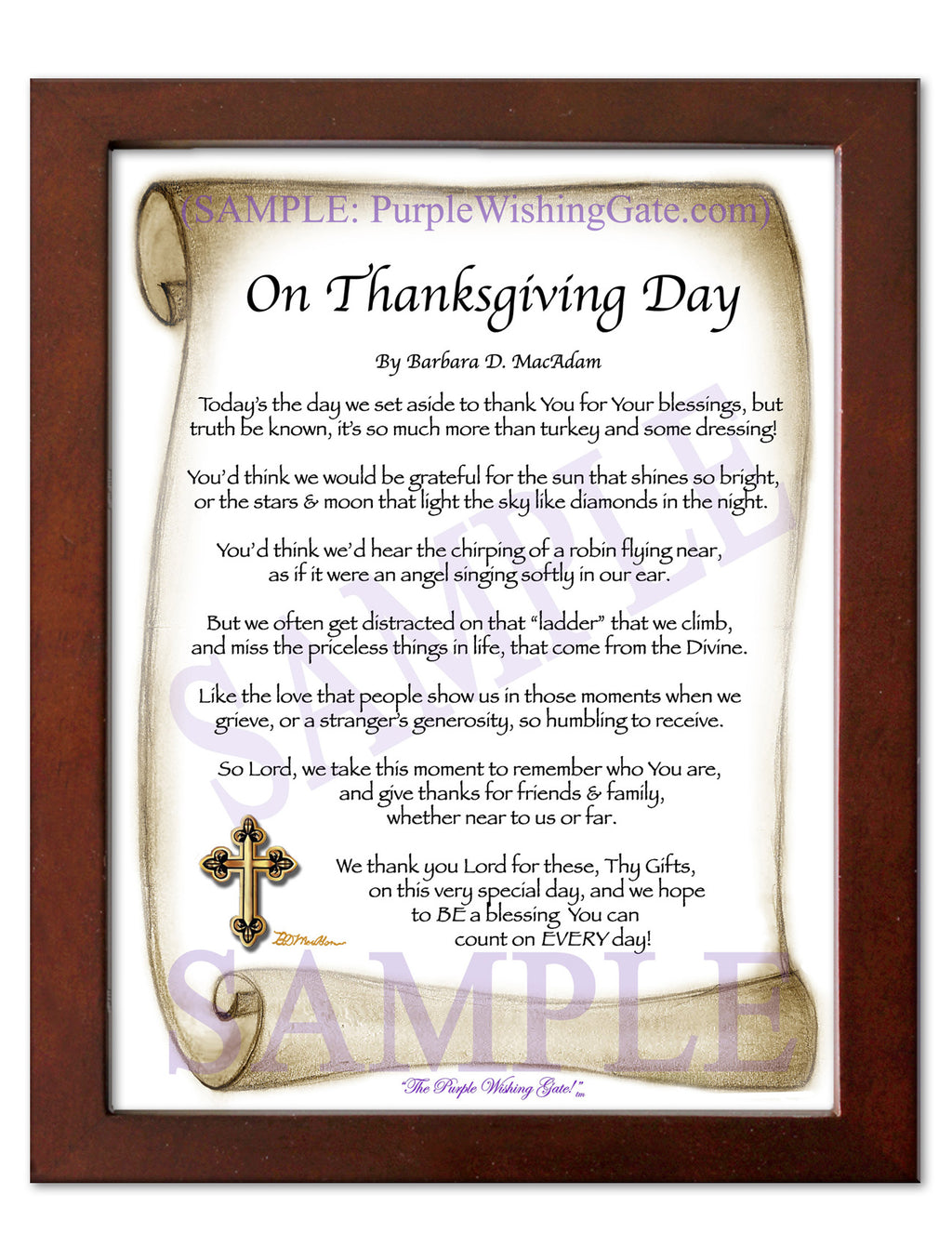 On Thanksgiving Day - Thanksgiving Gift - PurpleWishingGate.com