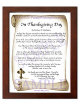 On Thanksgiving Day - Thanksgiving Gift - PurpleWishingGate.com