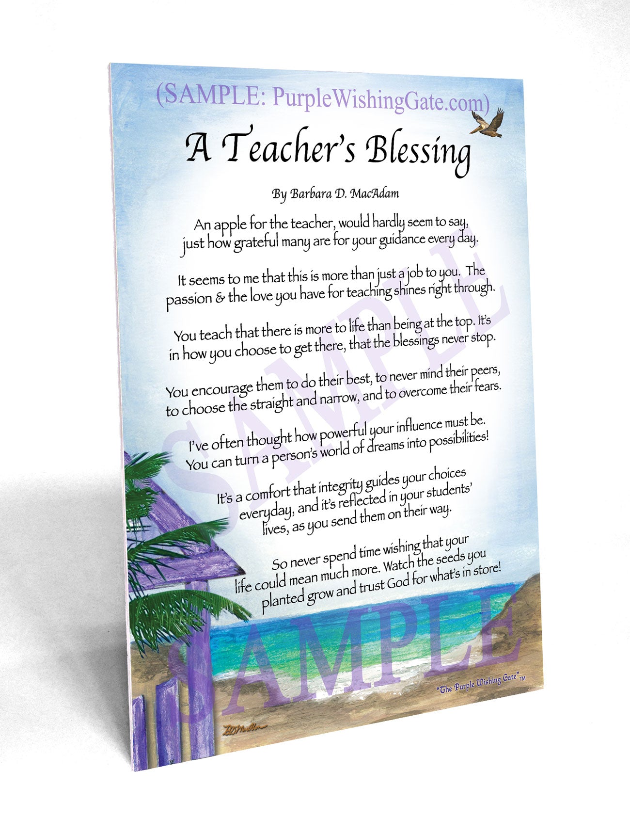 A Teacher's Blessing - Teacher's Gift - PurpleWishingGate.com