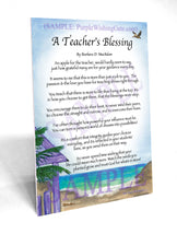 A Teacher's Blessing - Teacher's Gift - PurpleWishingGate.com