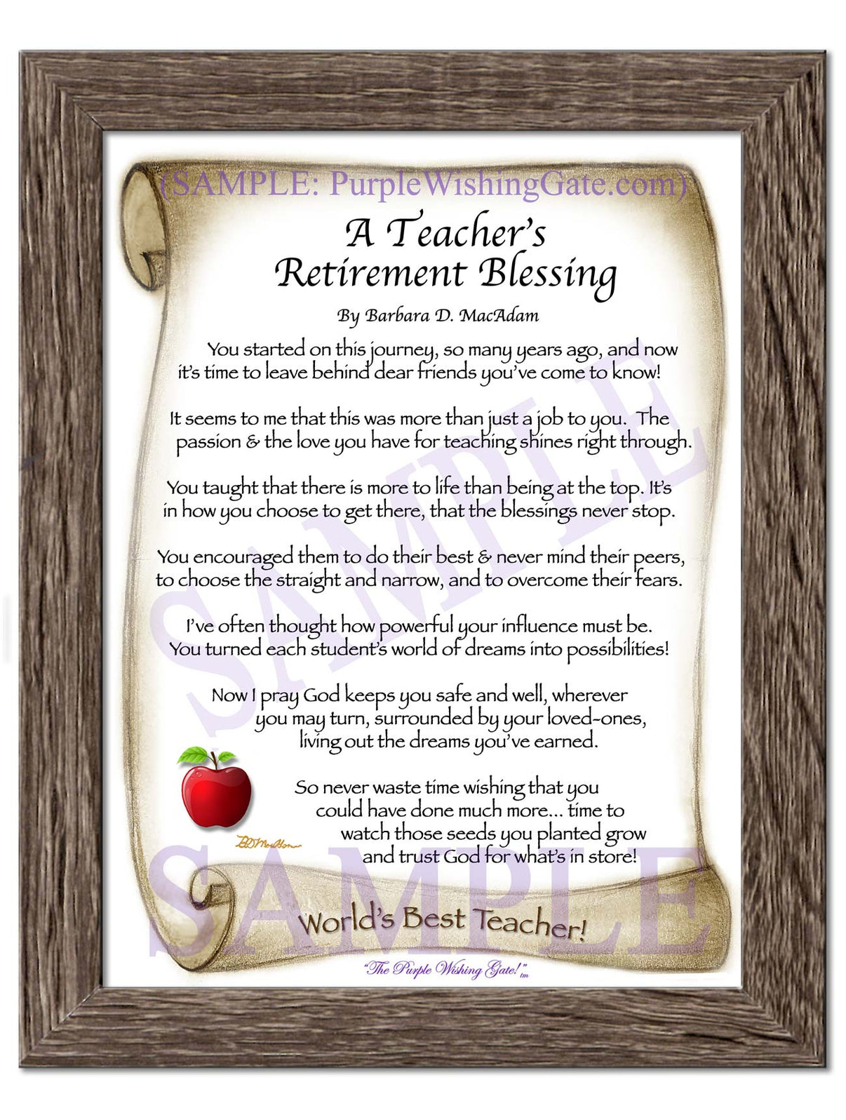 A Teacher's Retirement Blessing