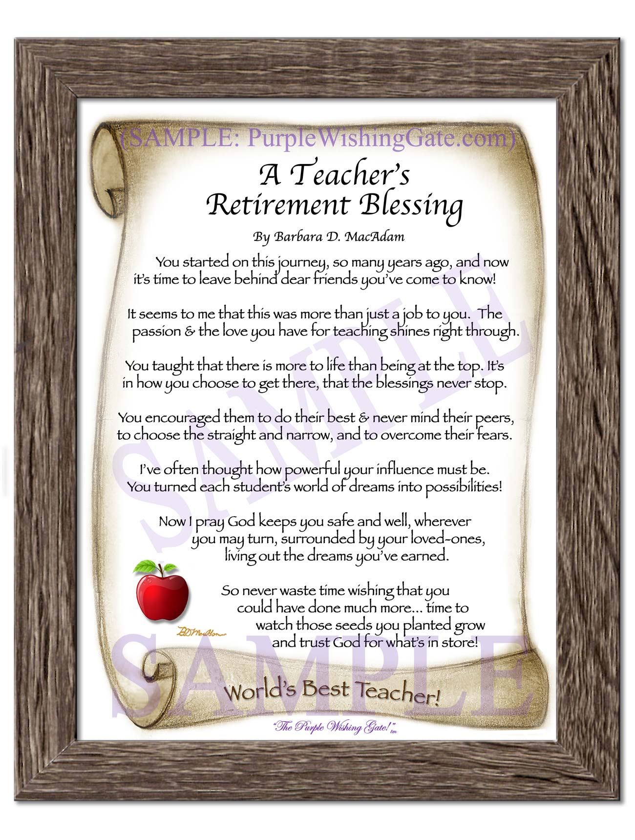 A Teacher's Retirement Blessing