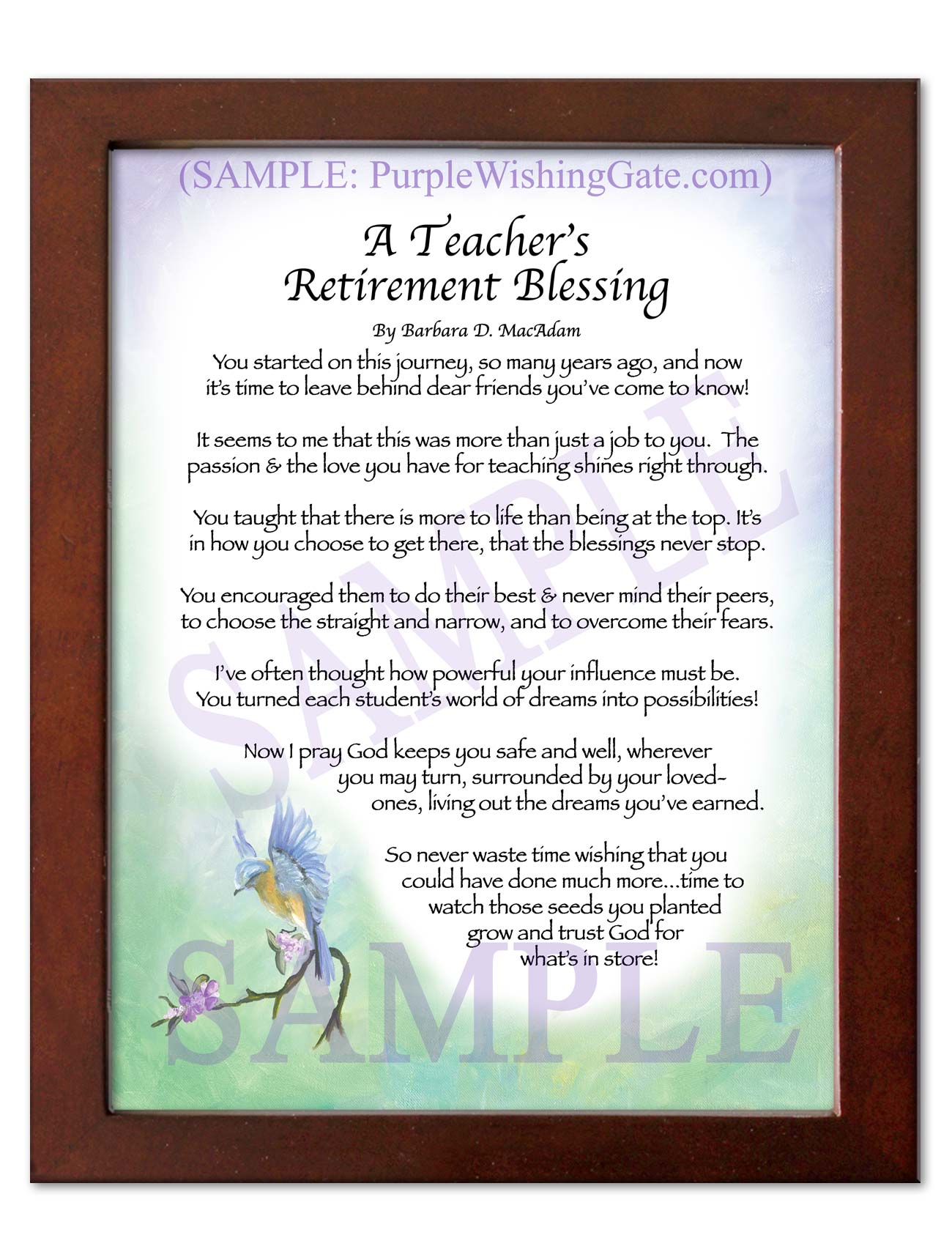 A Teacher's Retirement Blessing