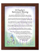 A Teacher's Retirement Blessing