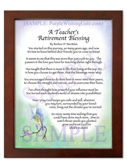 A Teacher's Retirement Blessing