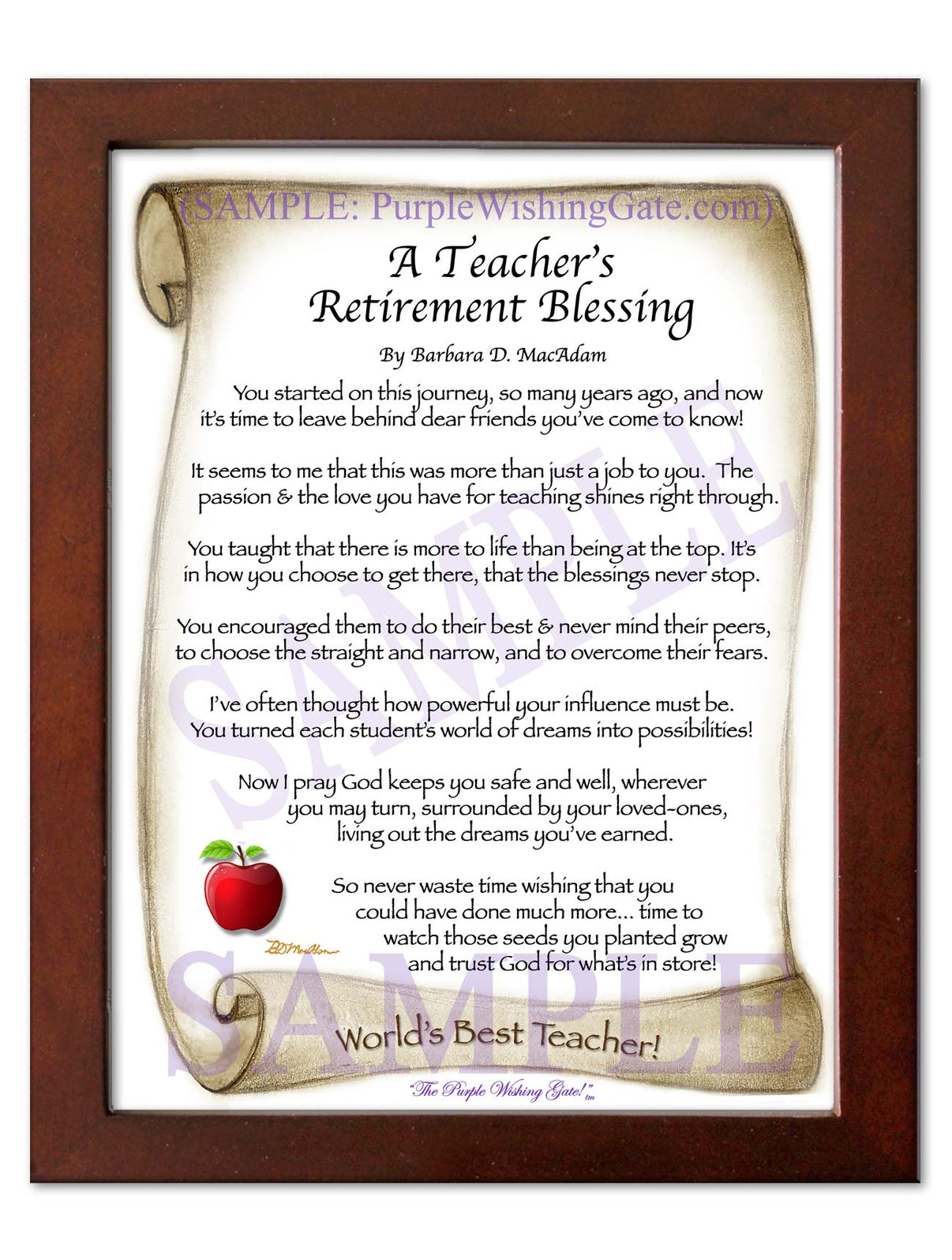 A Teacher's Retirement Blessing