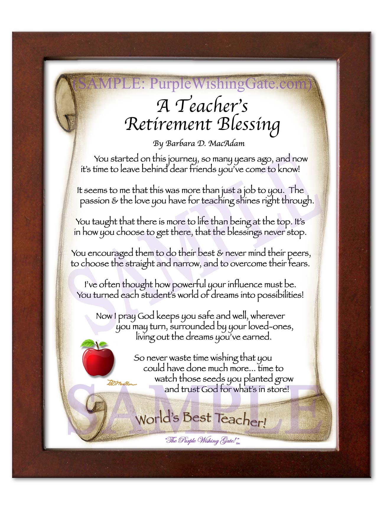 A Teacher's Retirement Blessing