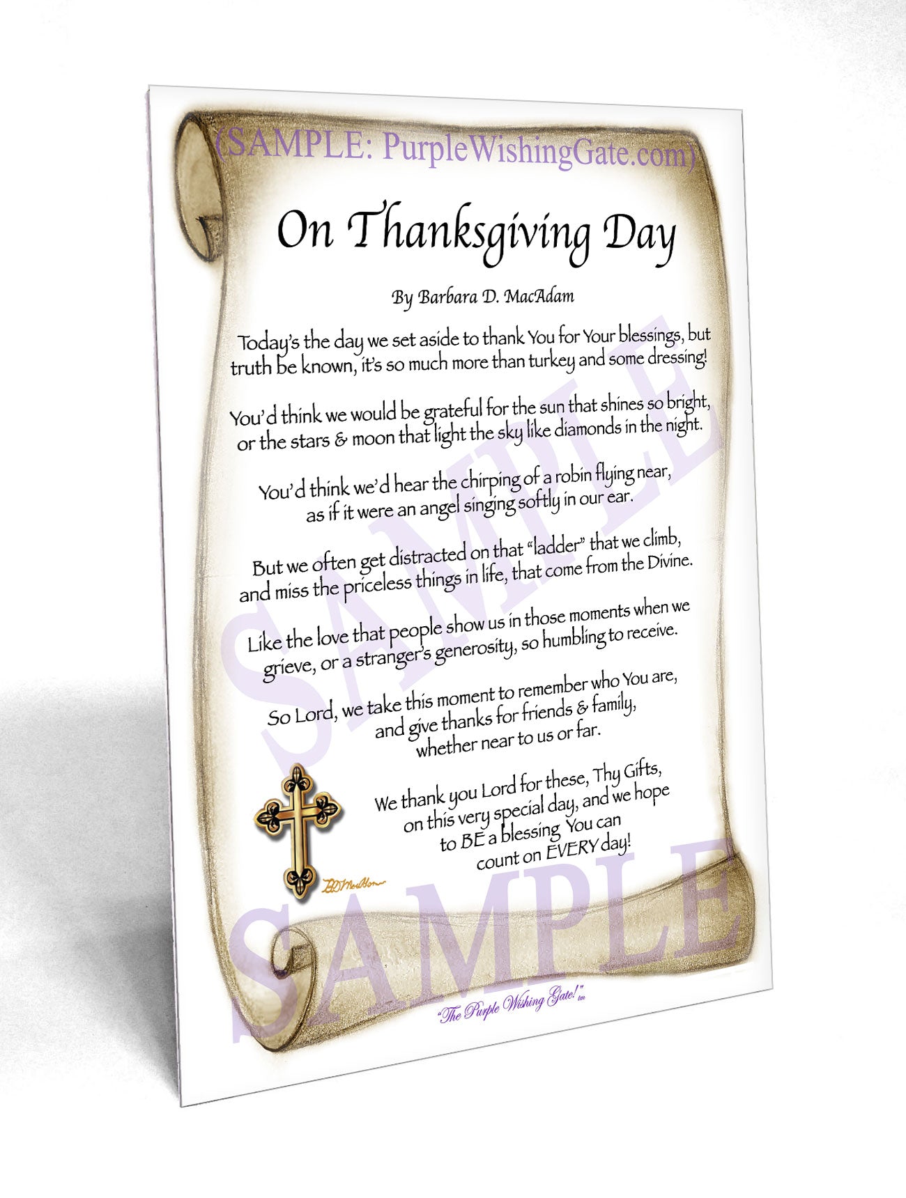 On Thanksgiving Day - Thanksgiving Gift - PurpleWishingGate.com