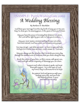 A Wedding Blessing - Wedding Gift - PurpleWishingGate.com