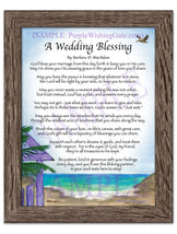 A Wedding Blessing - Wedding Gift - PurpleWishingGate.com