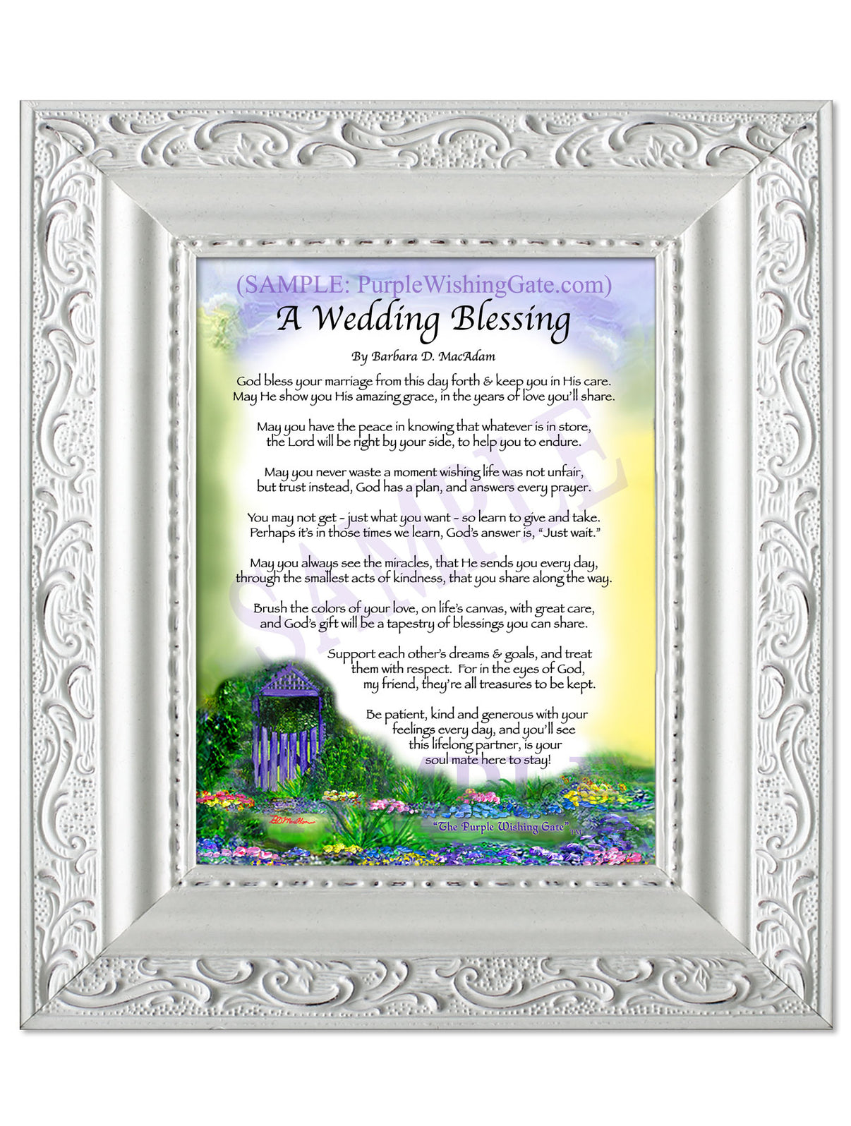 A Wedding Blessing - Wedding Gift - PurpleWishingGate.com