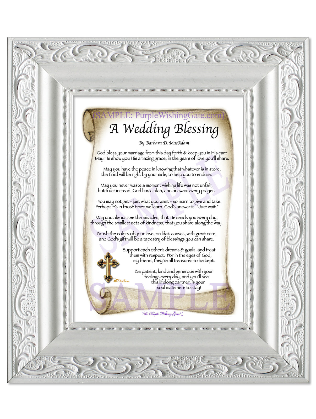 A Wedding Blessing - Wedding Gift - PurpleWishingGate.com