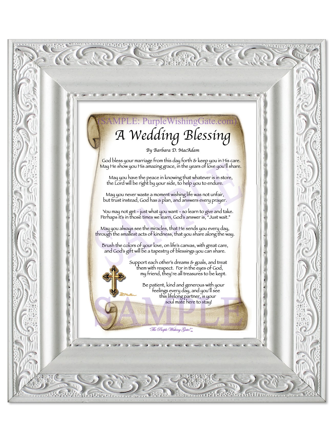 A Wedding Blessing - Wedding Gift - PurpleWishingGate.com