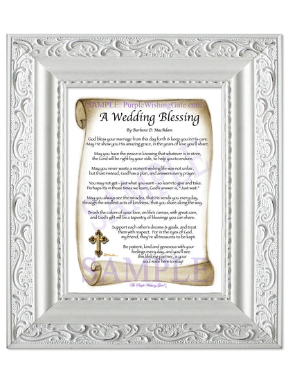 A Wedding Blessing - Wedding Gift - PurpleWishingGate.com