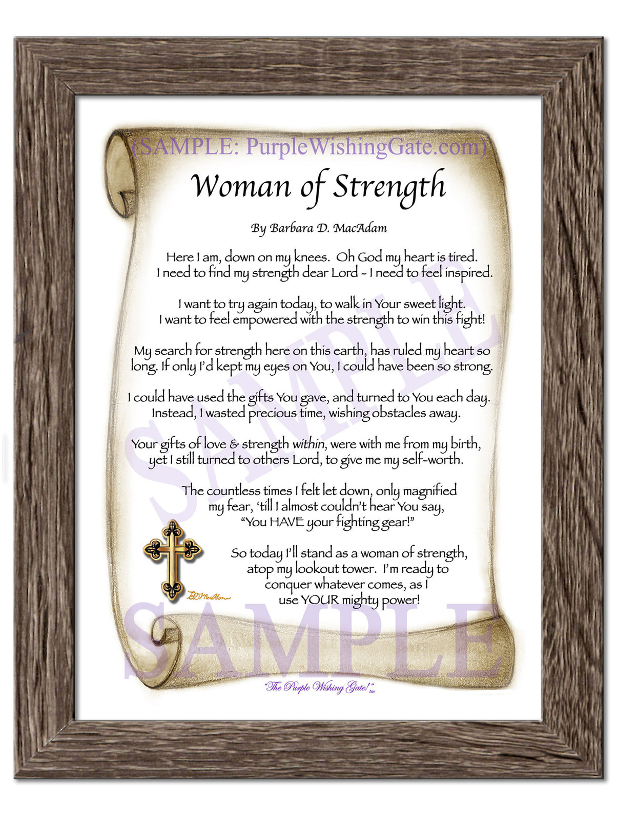 Woman of Strength - Sister-Women Gift - PurpleWishingGate.com