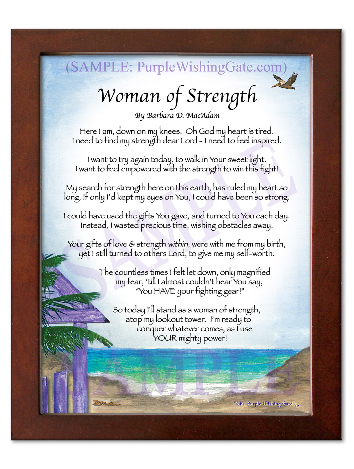 Woman of Strength - Sister-Women Gift - PurpleWishingGate.com