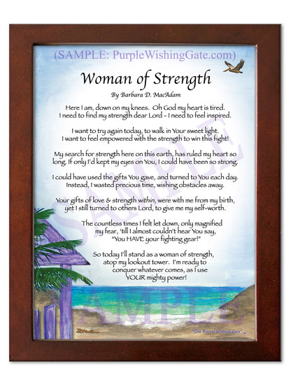 Woman of Strength - Sister-Women Gift - PurpleWishingGate.com