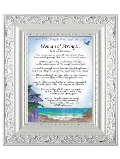 Woman of Strength - Sister-Women Gift - PurpleWishingGate.com