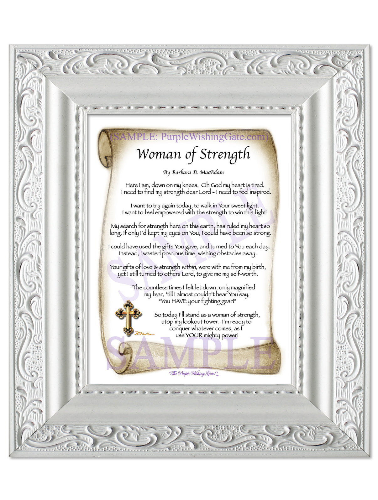 Woman of Strength - Sister-Women Gift - PurpleWishingGate.com