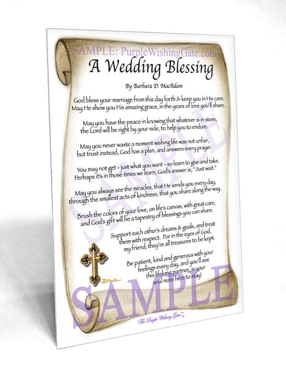 A Wedding Blessing - Wedding Gift - PurpleWishingGate.com