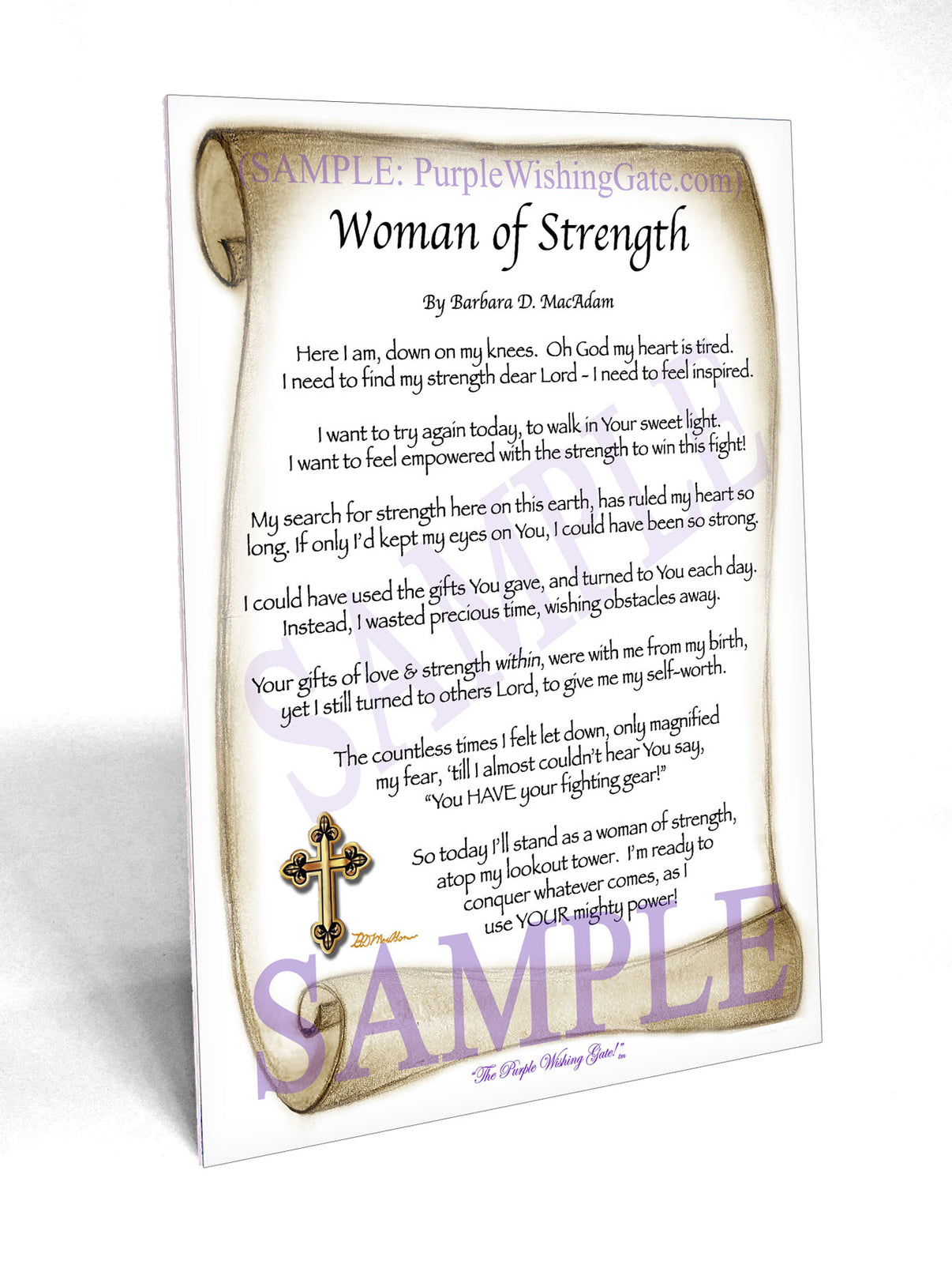 Woman of Strength - Sister-Women Gift - PurpleWishingGate.com