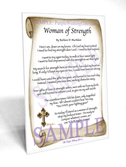 Woman of Strength - Sister-Women Gift - PurpleWishingGate.com