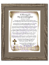 A Blessing for My Granddaughter (baby) - Baby Gift - PurpleWishingGate.com